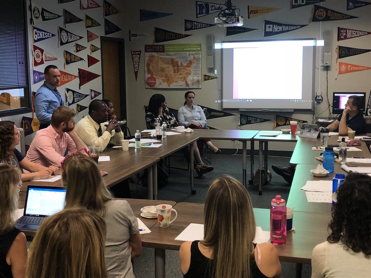 KCMcgowan's tweet photo. 1/2 Shout out to our colleagues from East High who came to BHS today to teach us Restorative Discipline Practices. This is one very important component to their incredible success evidenced by the tripling of their grad rate.@BrightonBelieve @MrRobSnyder @DrNelms https://t.co/k9bwdPrEH9