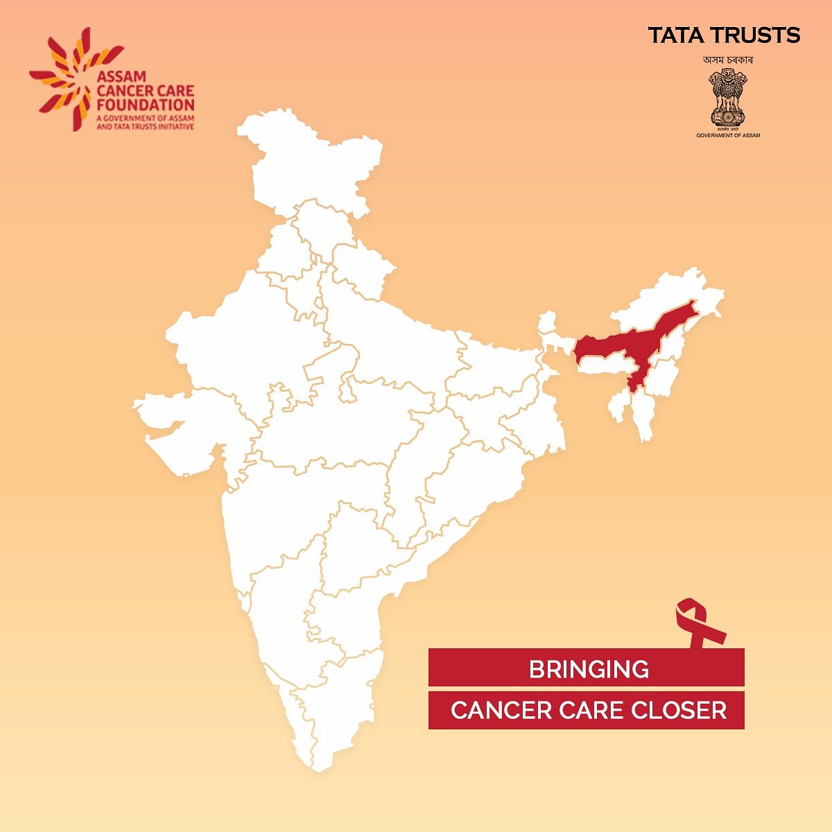 CareAssam's tweet photo. Assam is the first state to develop this model for multi level cancer care. We hope to expand this model to various states in the country. This is an important step towards making affordable cancer care accessible to everyone.
#TogetherWeCan #PreventCancer #HealthOverCancer https://t.co/9V3UzgfGk6