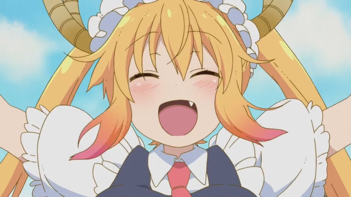 Late day 10: favourite female with oranage hairTohru (Kobayashi san chi no maid dragon)- this is the best orange I could find tbh, I know it’s more yellow but—- SHE IS SO CUTE I LOVE MY LESBIAN MAID DRAGON- She is so loving, I really wanna give her a hug