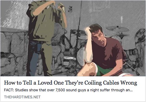 AESorg's tweet photo. Not always easy to hear, but there is a proper way (or two!): "How to Tell a Loved One They’re Coiling Cables Wrong"
https://t.co/Z4hcbDLHlx #audioengineer #proaudio https://t.co/yisXCsD9sf