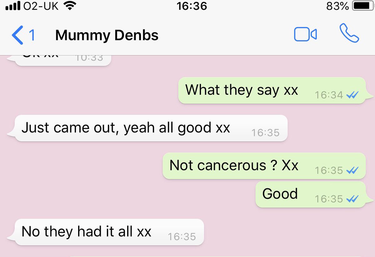 My strong mumma is cancer free!!!!!! What a day. I love you mum 💕