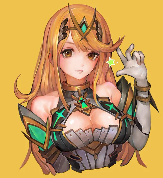 ゼノブレイド2のヒカリをかきました。DLCたのしみ〜    ははは 