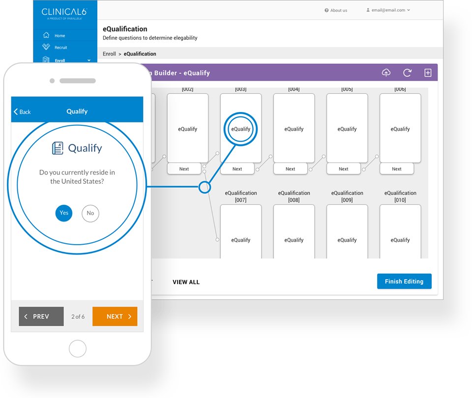 Parallel6's tweet image. RT @Clinical6mobile: Quickly incorporate identity verification and authentication using two-factor authentication to ensure the identity of each patient prior to digitally signing the eConsent form. parallel6.com/enroll/