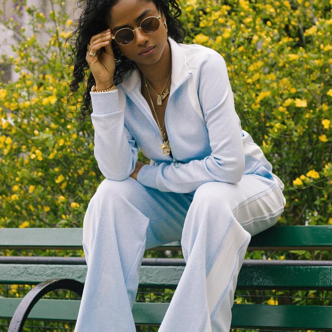 tory sport wide leg track pants