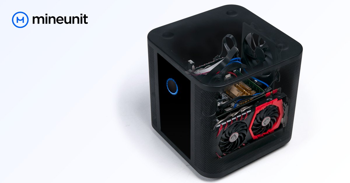 mineunit_social's tweet photo. What does #mineunit offer that no other mining rig can? Smart data analysis that determines most profitable currencies to mine, a simple plug and earn complex that doesn’t need a tech genius to set up and a clever design that looks great in your living room.
#EarnMoneyOnline https://t.co/Ss7OlHXV9f