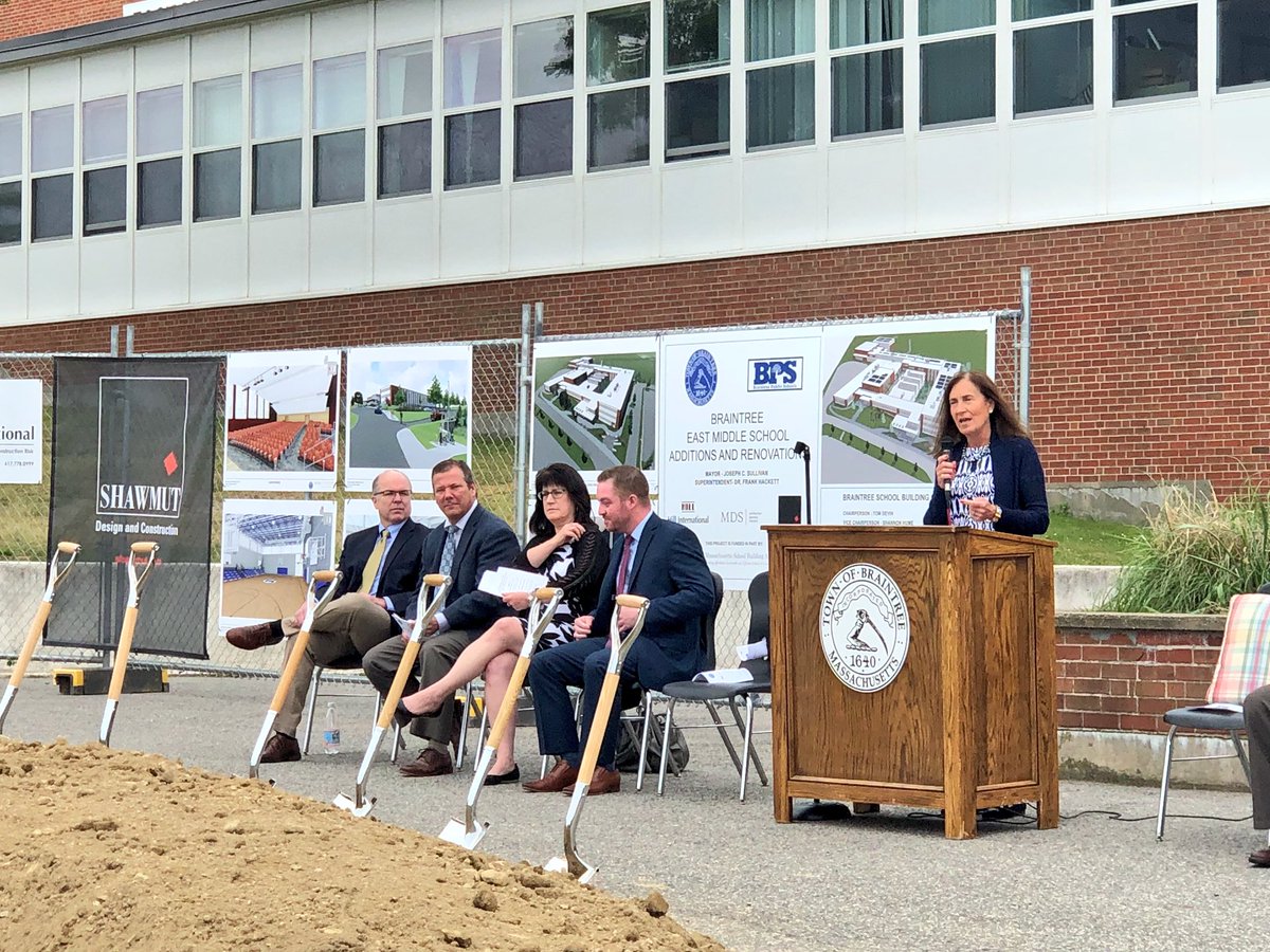 We’re so proud to join <a href="/MassTreasury/">Deborah Goldberg</a> to break ground on Braintree’s new #ShawmuBuilt East Middle School in Massachusetts—a 185,000-square-foot facility designed to accommodate 1,180 students.