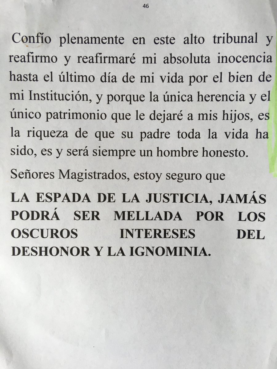 AlmArangoBacci's tweet photo. Y aqui las ultimas palabras de mi defensa. Mi agradecimiento por siempre a los Colombianos q me apoyaron y les reitero q siempre porté mi uniforme con la altura y dignidad q mi grado lo exigia. A ustedes tenía la obligación de responder por mis actuaciones, y así lo hice. https://t.co/XcTSUebqXX