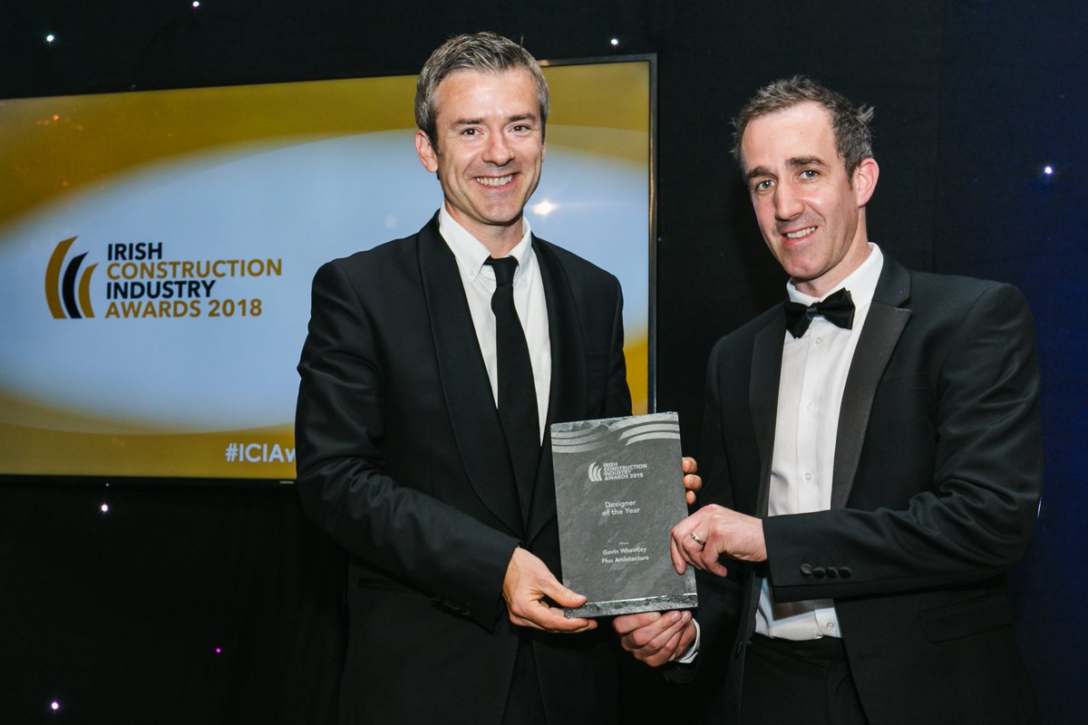 Absolutely delighted to have won 2 awards at last nights @iciawards - best small residential for the House on Burrow Beach and Designer of the Year!
plusarchitecture.ie/burrowbeach.ht…

Great night was had by all!