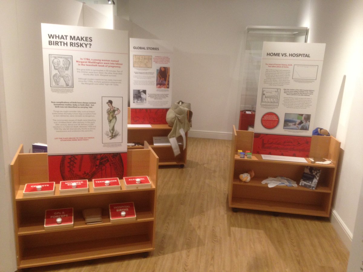 RyanCSweet's tweet photo. Here at the launch of _Bearing Different Risks_ at @thackraymuseum. Well done, @birthriskhist team (esp. @caitlinstobie) for a great exhibition! https://t.co/Zkbm2J6bKn