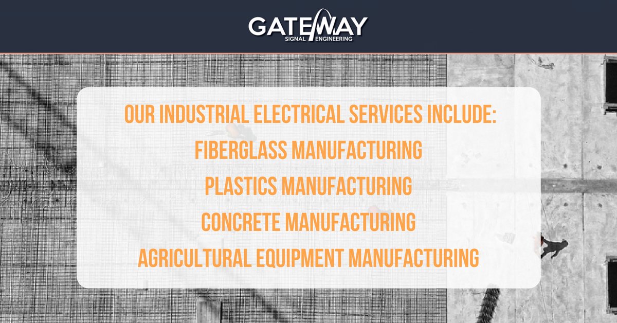 GatewaySignal's tweet photo. Gateway Signal is highly experienced in a variety of industrial electrical projects.  Our industrial services can range from relocating electrical wiring to complete wiring of new facilities or machinery. https://t.co/lQmKHzIycn #engineering #railroad https://t.co/MvtxR45hHN