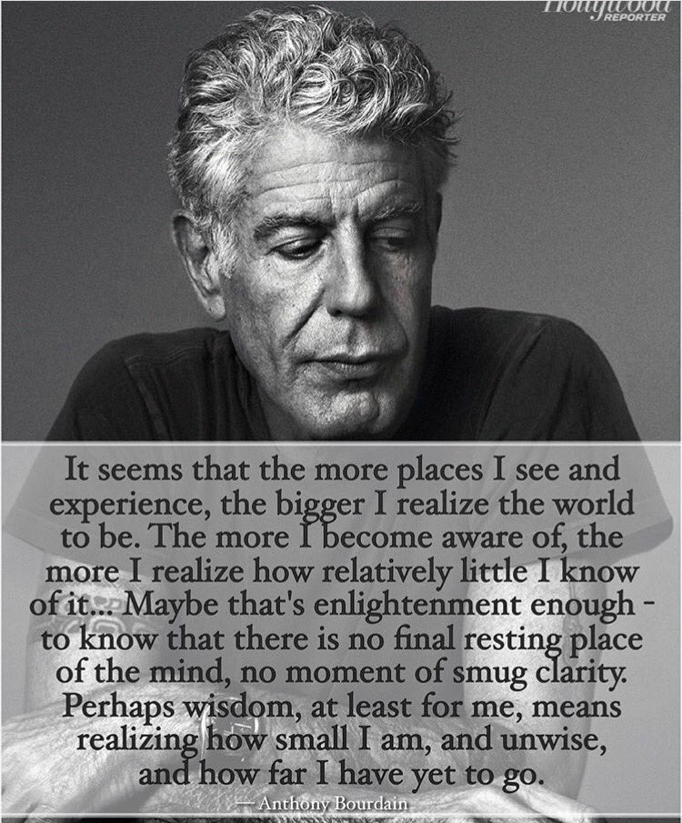 sscalise88's tweet photo. A Great Loss! #RIPAnthonyBourdain RT @Scott_McArthur: #Travel is good for your sense of perspective #thinkclub https://t.co/n2VOj03z2m”