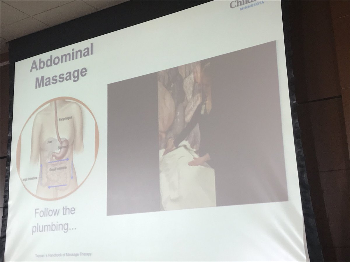 Follow the plumbing for the "I love you" abdominal massage to help with childhood constipation.  Just another practical tip learned at #PedsPMC