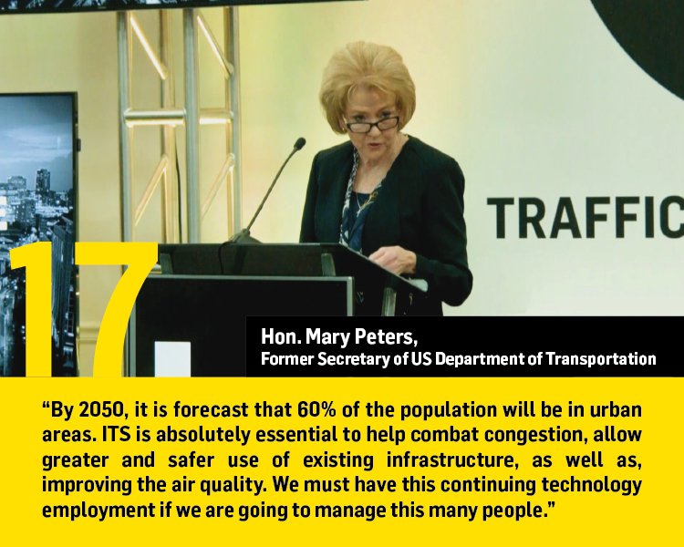 GRIDSMARTTech's tweet photo. Last year at INTERSECT, former US Secretary of Transportation Mary Peters talked about the importance of ITS to reducing congestion.
Join us this year at #INTERSECT18 to build #transportation’s foundation for the future! #talkITS More info & to register: https://t.co/wqTAKiroFk https://t.co/KBQFB9P0mt