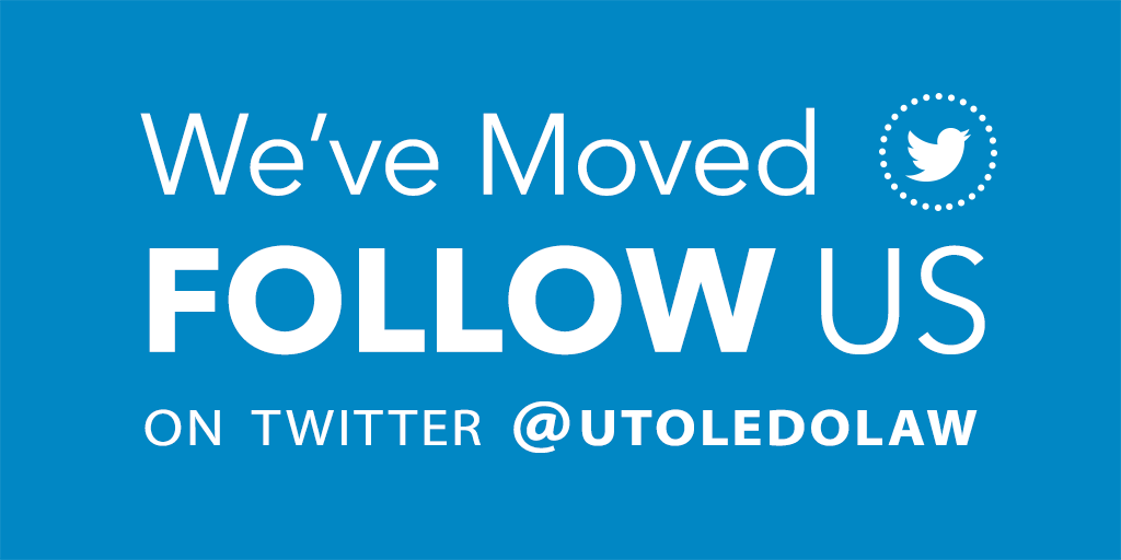 We’ve moved! Follow us <a href="/utoledolaw/">Toledo Law</a> for the latest updates from The University of Toledo College of Law. x.com/utoledolaw/