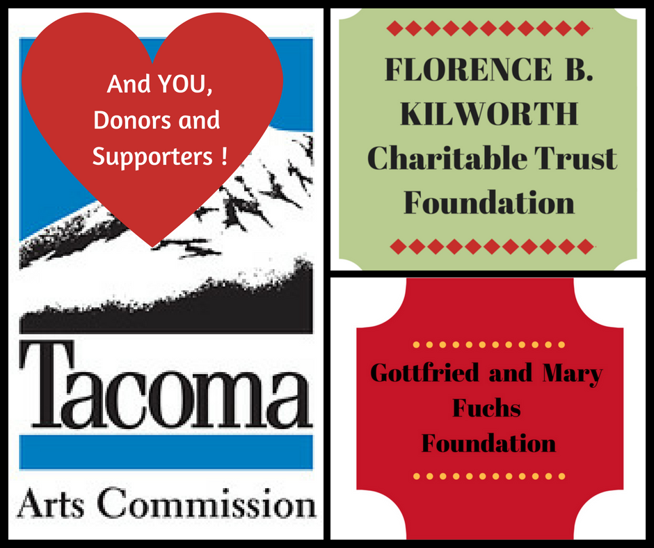 #NWRS thanks the Tacoma Arts Commission, Florence B. Kilworth Charitable Trust Foundation, and Gottfried and Mary Fuchs Foundation for their generous grants. And we thank all of you who have supported us this season with your gifts and donations. It made all the difference!