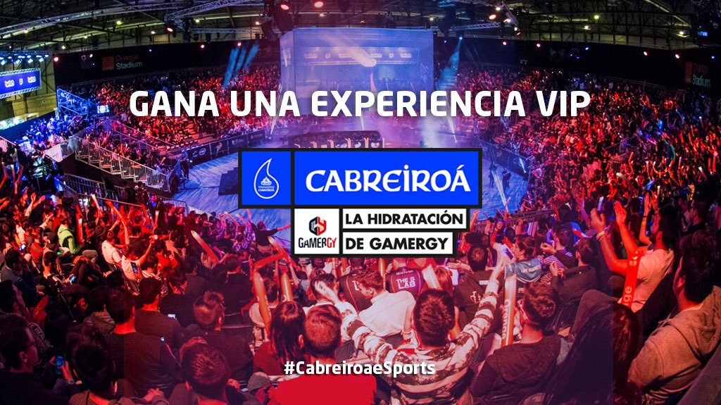 Quieres ir GRATIS!!! a gamergy y vivir una experiencia VIP (acceso al backstage, Meet and greet, REGALOS 🎁🎁🎁🎁), Pues gracias a underground y #CabreiroaeSports puedes hacerlo! Solo tienes que:

✅ Seguir a <a href="/cabreiroa/">Cabreiroá</a> y <a href="/eSportsUnd/">...</a> 
🔁 Rt a este tweet

End 20/06