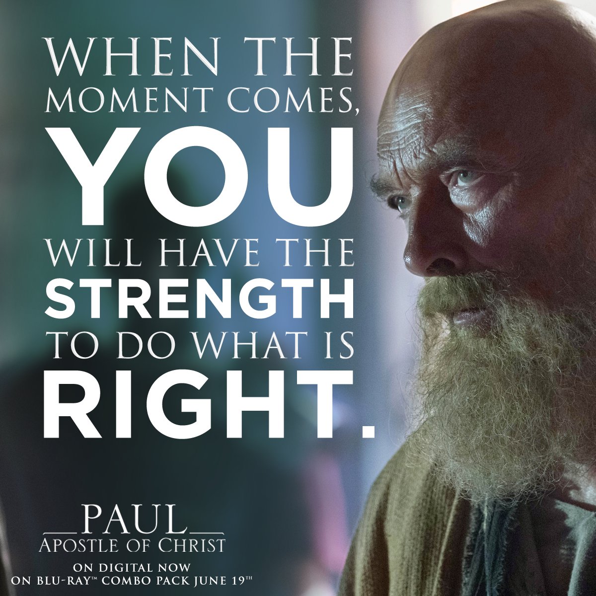 You must have faith. Bring home Paul, Apostle of Christ TODAY on Digital. Own it on Blu-ray Combo Pack 6/19. paulmovie.com/site/buy