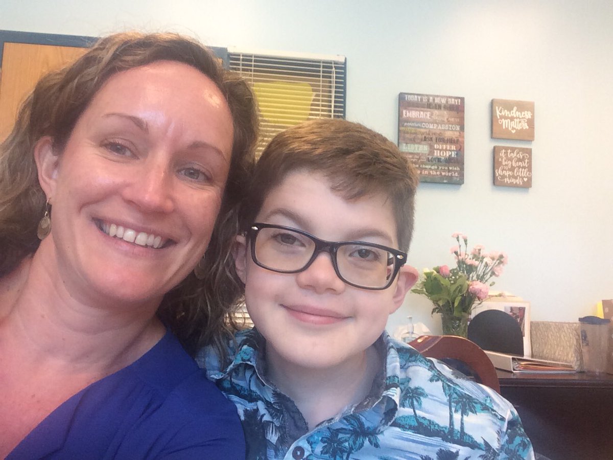 Last day of school lunch with my fourth grade buddy #readyforfifthgrade #lovesummer @HESVBVikings @susanszerokman