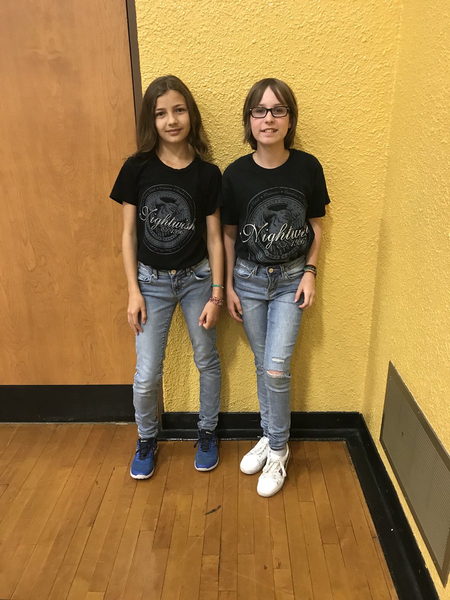 wbfschool's tweet photo. Twin Day at WBF! Grade 6 show their spirit #WBFpride #schoolspirit https://t.co/0JjtPNxbYo