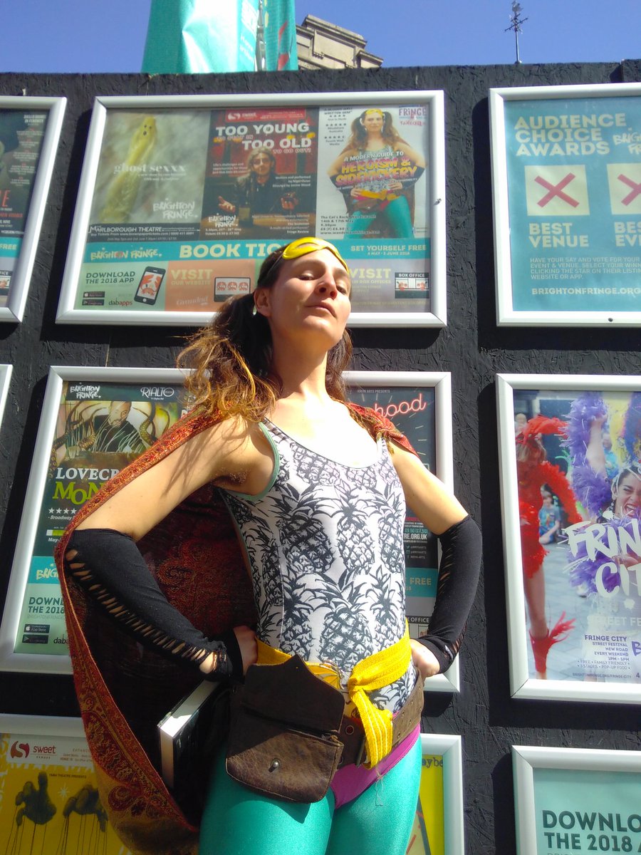 MichelleZahner's tweet image. Don't have my #edfringe poster quite sorted yet... But jumping on the #edboost train with this shot of my Brighton fringe poster. Hoping Edinburgh will be just as super! #AModernHero