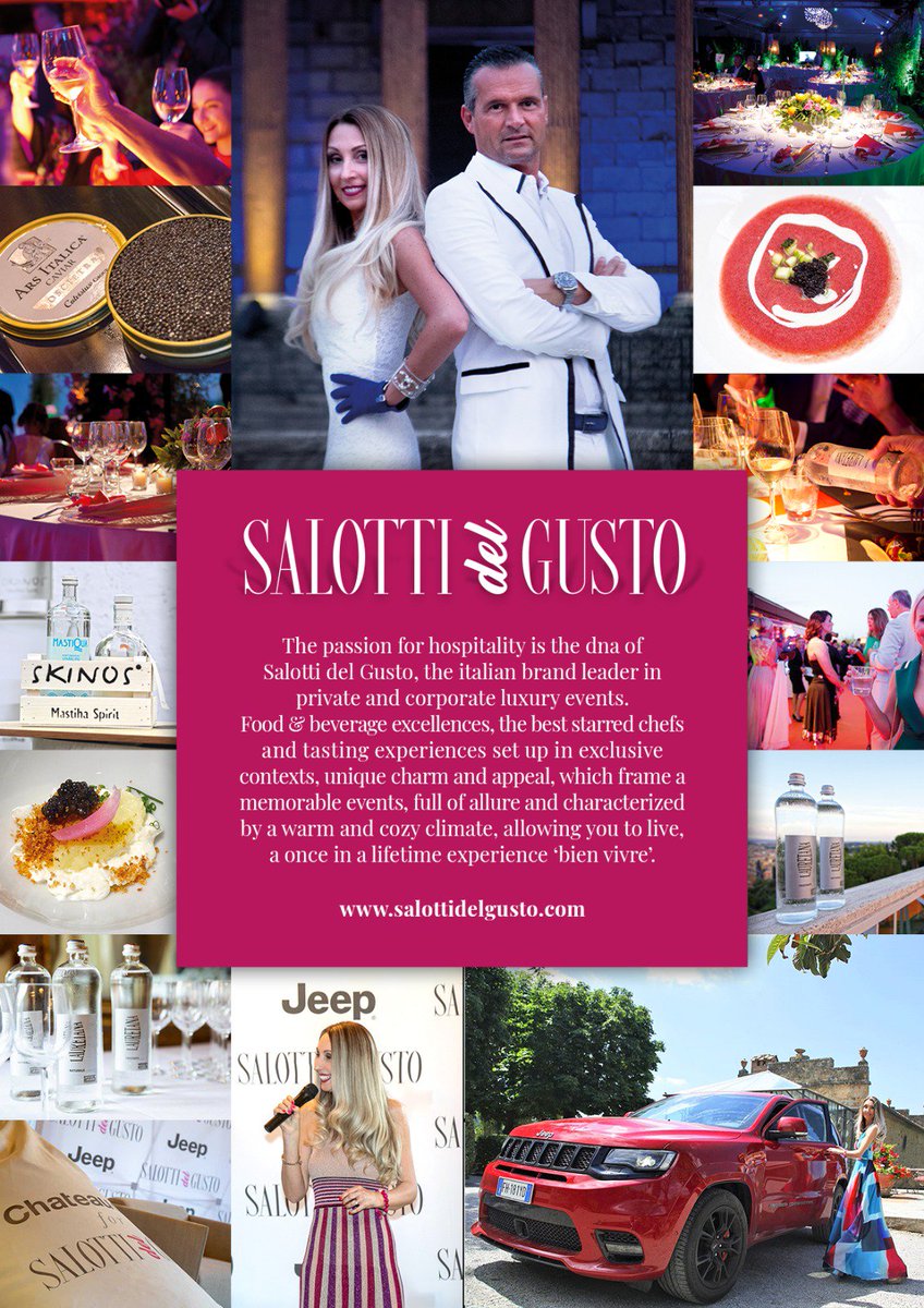 We are happy to share with you our #pressreview about #salottidelgusto @SalottidelGusto @RaffaCorsiOff #EventPlanner #evento #Eventos #excellence #luxurylifestyle with @JeepItalia #Jeep @Acqua_Lauretana #Lauretana #arsitalicacaviar @chateau_dax_it #Skinos #event #events #Taste