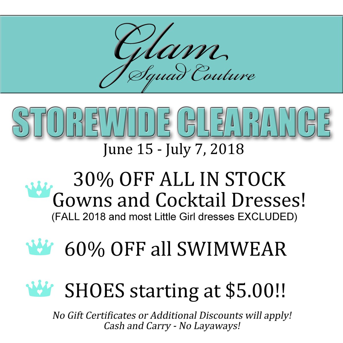 glamsquadaz's tweet photo. Storewide Clearance!! https://t.co/TzHSEEMSWX