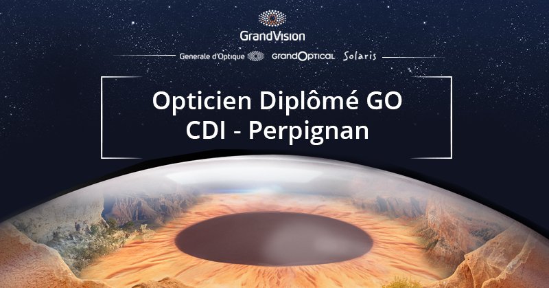 GrandVisionFr's tweet photo. [Vue sur nos #emplois] C'est à Perpignan que notre futur Opticien Diplômé @GrandOptical_fr mettra les pieds ! Passionnés par l'#optique et le service du client ? Postulez ici 👉 https://t.co/NtgcgmrJK4 https://t.co/BAcSE3T6bQ
