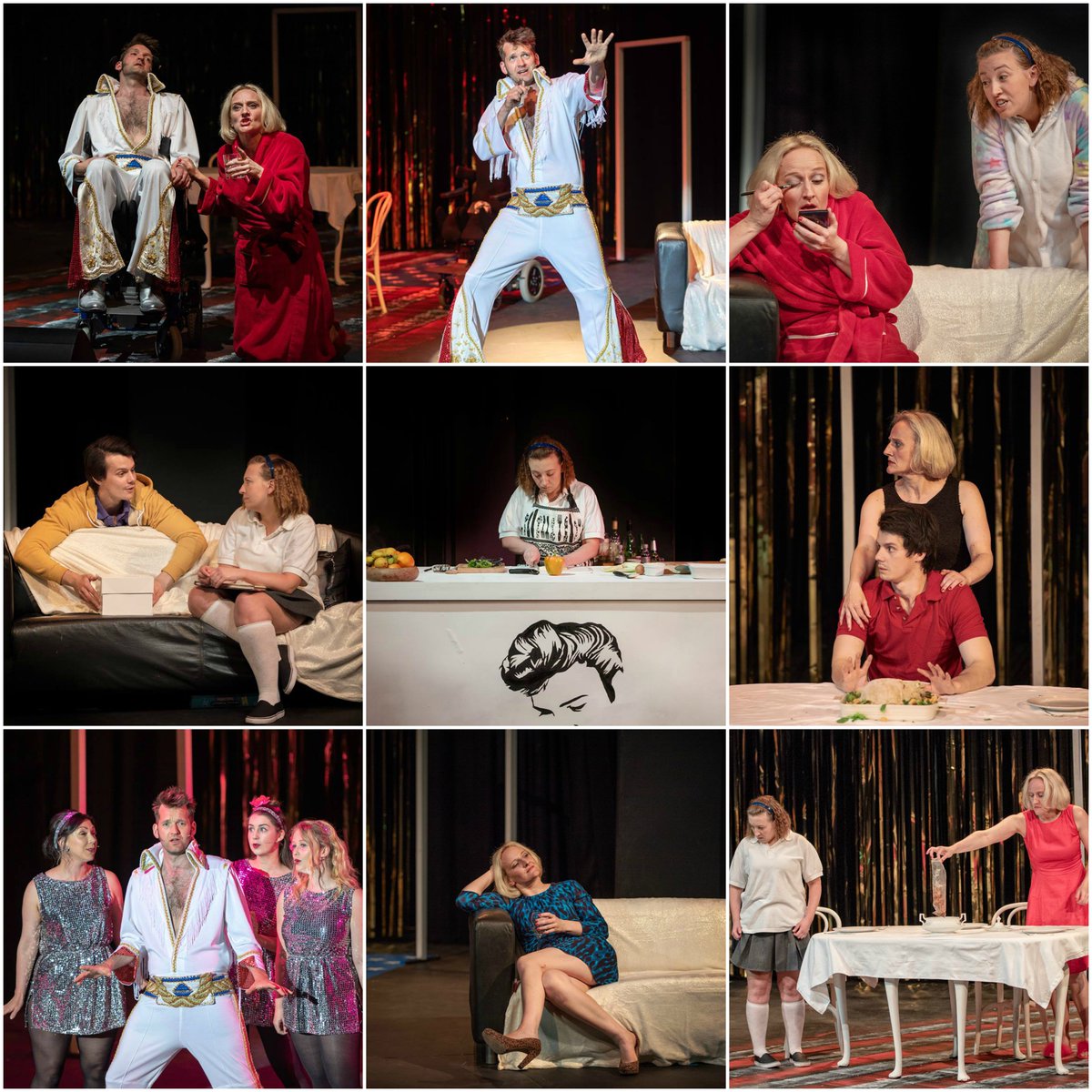 peoplestheatre's tweet photo. Some great photos by Paula Smart from COOKING WITH ELVIS. If you haven't seen it yet, there's only two chances left! https://t.co/qCJveyzOE2 
#cookingwithelvis #leehall #whatson https://t.co/yWp0SHXsf8