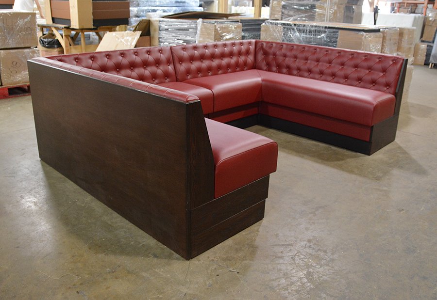 MaxsunGroup's tweet image. U Shaped Booth for Randalls BBQ! #booth #banquette