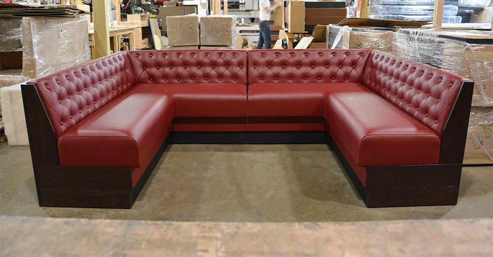 MaxsunGroup's tweet image. U Shaped Booth for Randalls BBQ! #booth #banquette