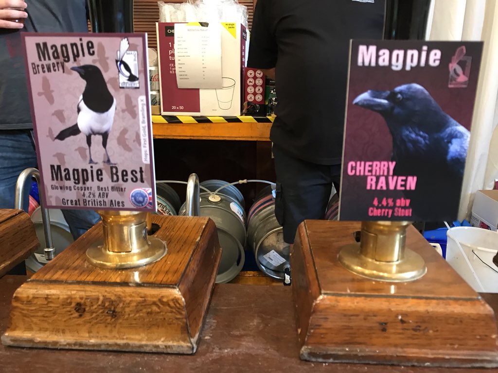 HemsworthAle's tweet photo. Cherry Raven and Magpie Best from @MagpieBrewery https://t.co/jaNRF5t20G