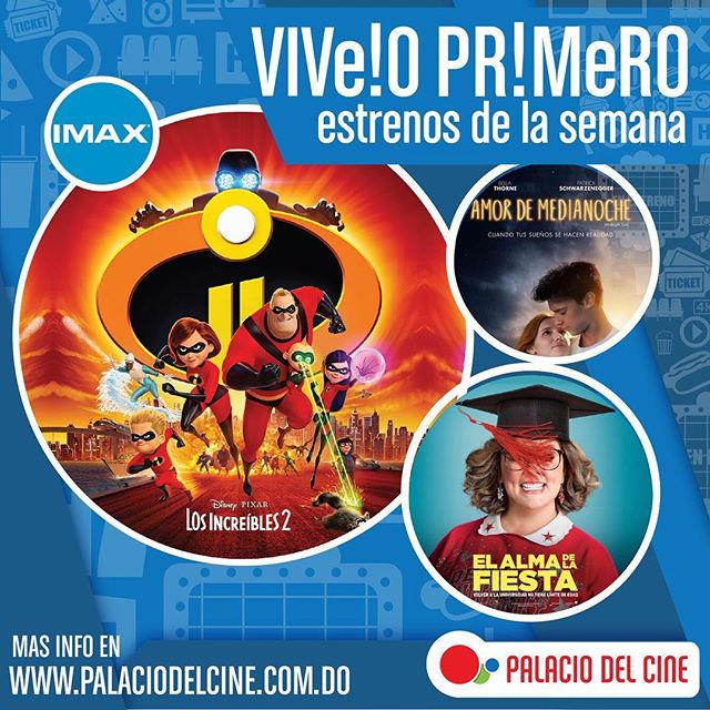 ¡Vive los estrenos de la semana hoy viernes! 🎬🎬 ¿Qué película quieres ver hoy? Consulta los horarios en nuestra página web palaciodelcine.com.do