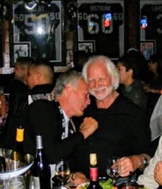 realjamespat's tweet photo. What I wouldn't do to be at this table.  Oakland Raiders Hall Of Fame QB Ken Stabler &amp; one of the best LB's in Raider history Phil Villapiano having a fun time as always. 

#Raiders #RaiderNation #oakland #oaklandraiders #KenStabler #PhilVillapiano #PhilVforHOF https://t.co/falkxvHvs4