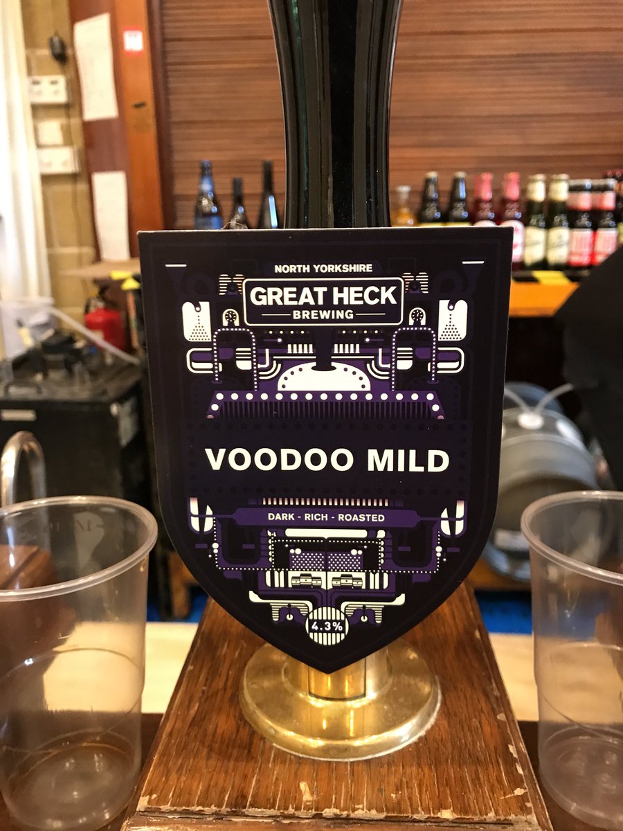 HemsworthAle's tweet photo. Voodoo mild on the bar @GreatHeckBrew https://t.co/EHId6EgKDi