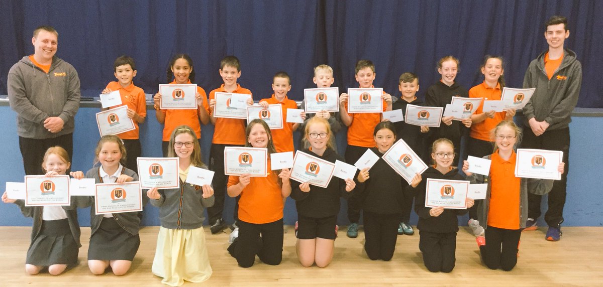harmonyhillps's tweet photo. We have 20 millionaires @harmonyhillps! Since January, our bookworms have read over one million words each! Johnny and Chris from @JumpBoxxNI dropped into assembly to donate a voucher to each of our avid readers #wearereaders 🧡🖤📚 https://t.co/4bUr2miuvd