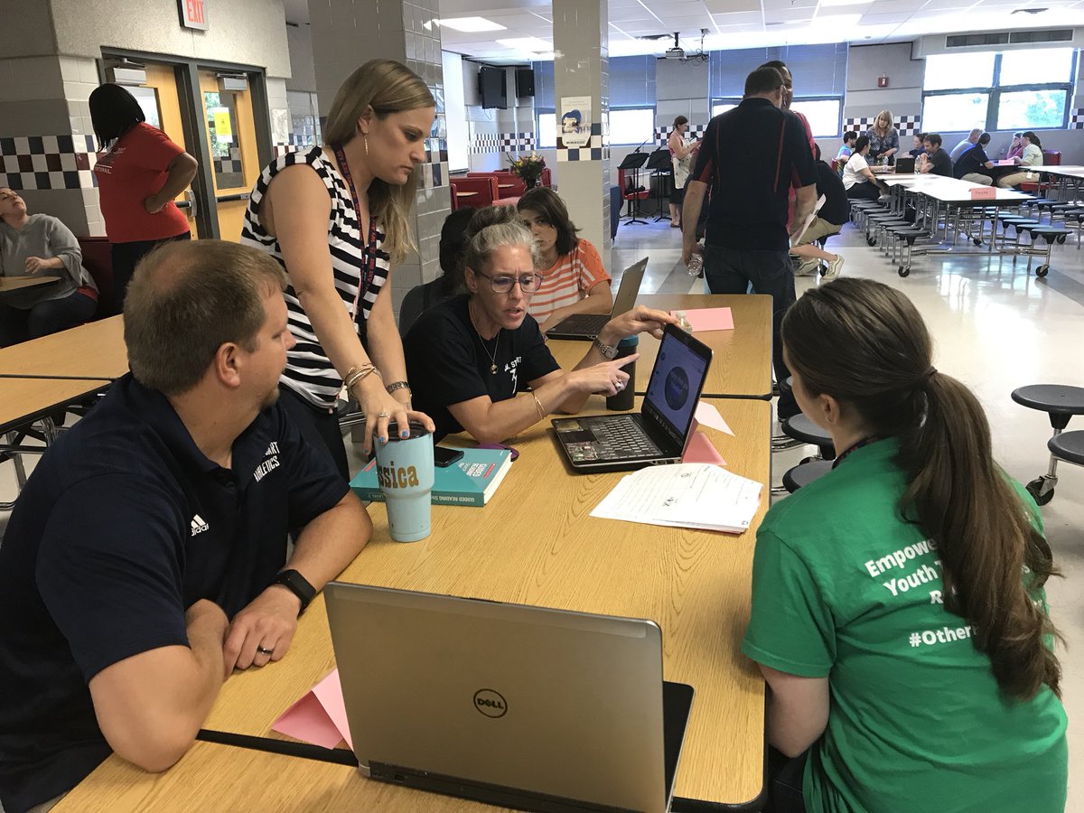 kjnitram's tweet photo. Learning through sharing. What a great way to wrap up the school year @PennyGros https://t.co/guZhnKedBw