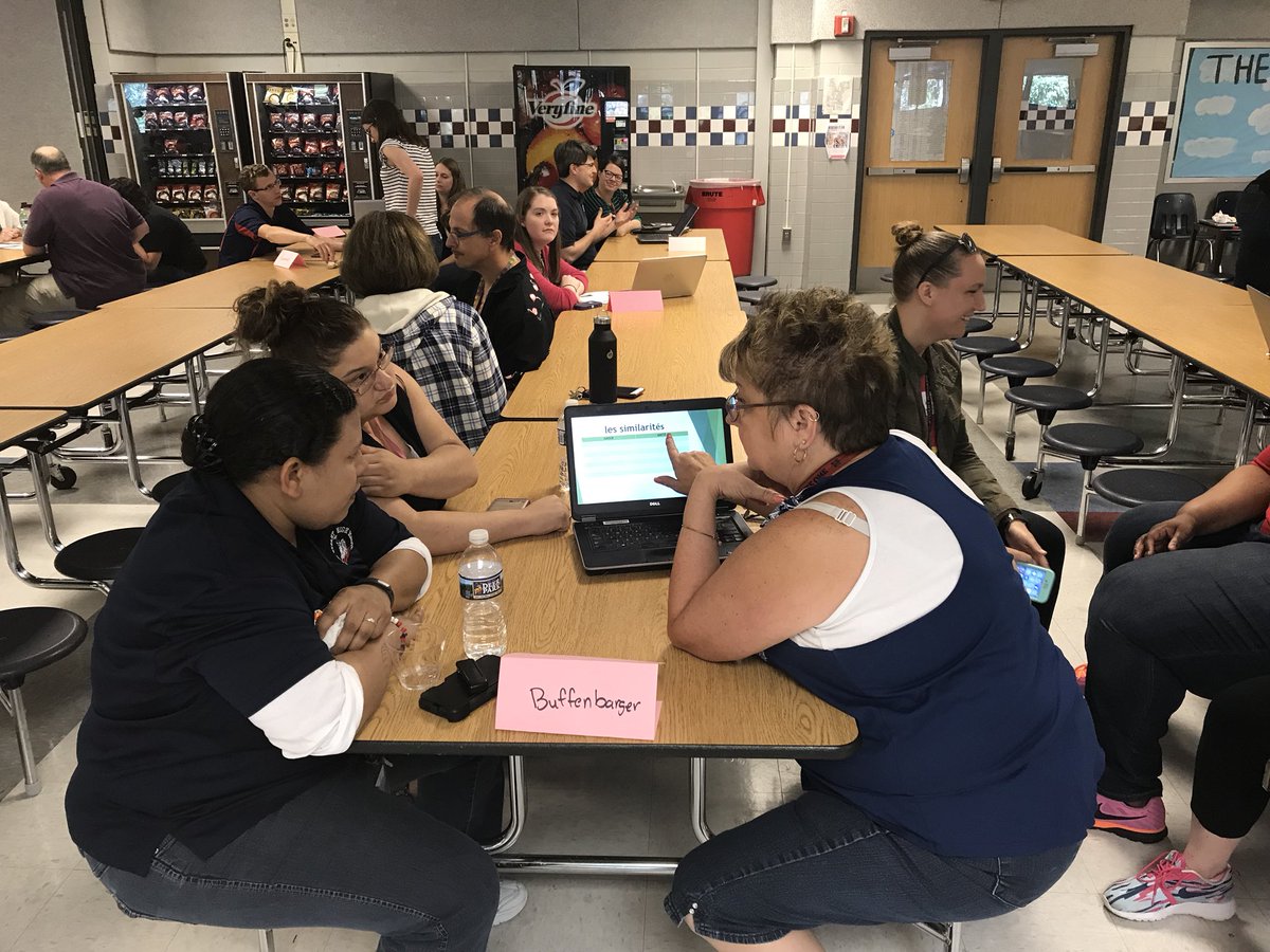 kjnitram's tweet photo. Learning through sharing. What a great way to wrap up the school year @PennyGros https://t.co/guZhnKedBw