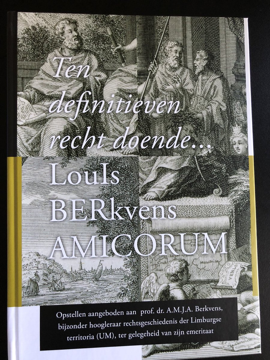 janmsmits's tweet photo. Afscheidsrede van Prof. Louis Berkvens als hoogleraar #rechtsgeschiedenis der Limburgse territoria #LGOG @lawinmaastricht @MaastrichtU https://t.co/kvRZH8MYCQ