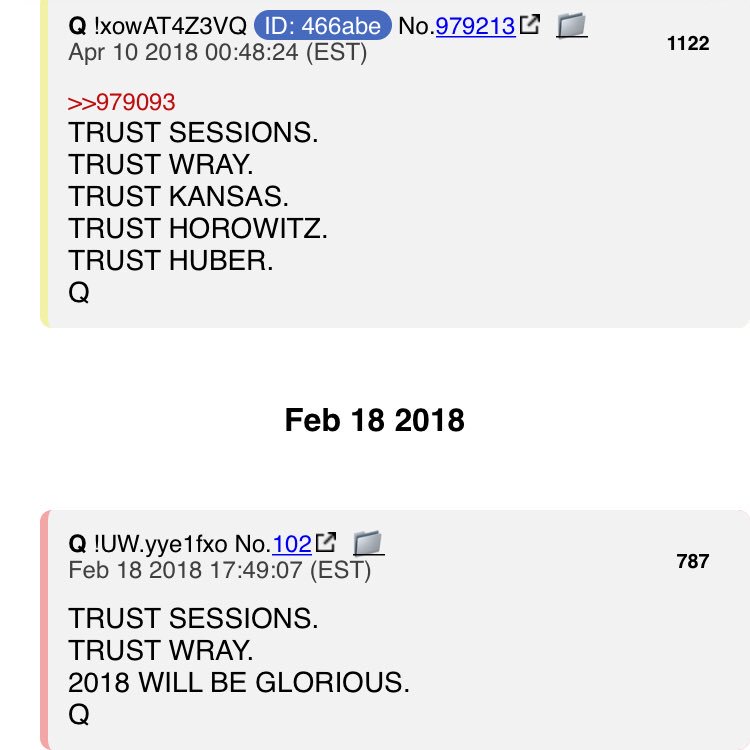 2runtherace's tweet photo. @joshdcaplan #TrustGodsPlan #TrustPresidentTrump #TrustHorowitz #TrustHuber #TrustKansas #TrustSessions #TrustWray #TrustThePlan https://t.co/MfSkD47hJL