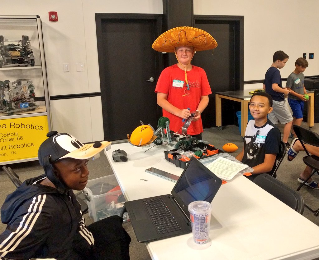 DevCatalyst_CO's tweet image. Congratulations to Team 6 for winning &quot;Robotics Champion&quot; during camp tournament play and Team 2 for being named the &quot;Camp Challenge Champion.&quot; 🏆 So much robotics talent among the children of West TN!! 🤖👧🏽👦🏻🧑🏼👩 #VEXroboticscamp #DevCatalyst #theCO #JacksonTN