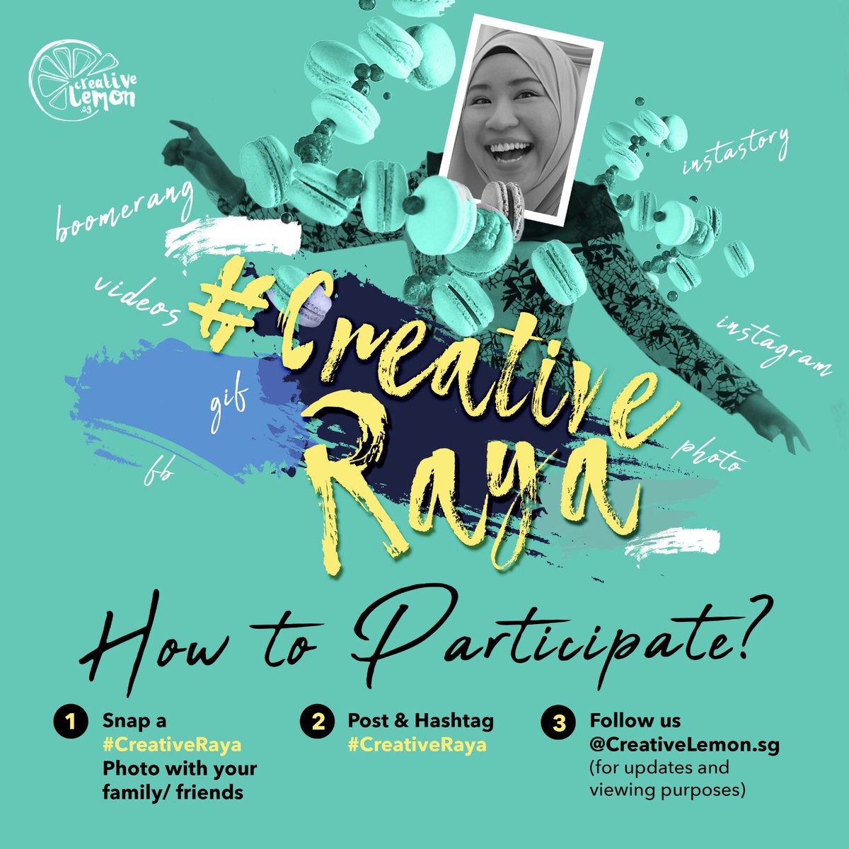 creativelemonsg's tweet photo. Post your Hari Raya photo, boomerang or video now! Hashtag #CreativeRaya and follow us @creativelemon (instagram).
Have a creative and crazy Raya! π€ͺπ€π» https://t.co/WchSGY9UIy
