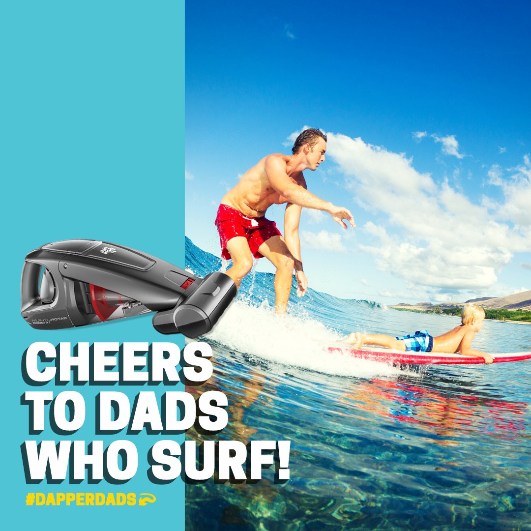 Know a #DapperDad that surfs? If you do, you know the sand doesn’t always stay at the beach! It’s all good though, we’ve got you covered with our GatorLithium hand vac. Check it out here: bit.ly/2JDq9Ae