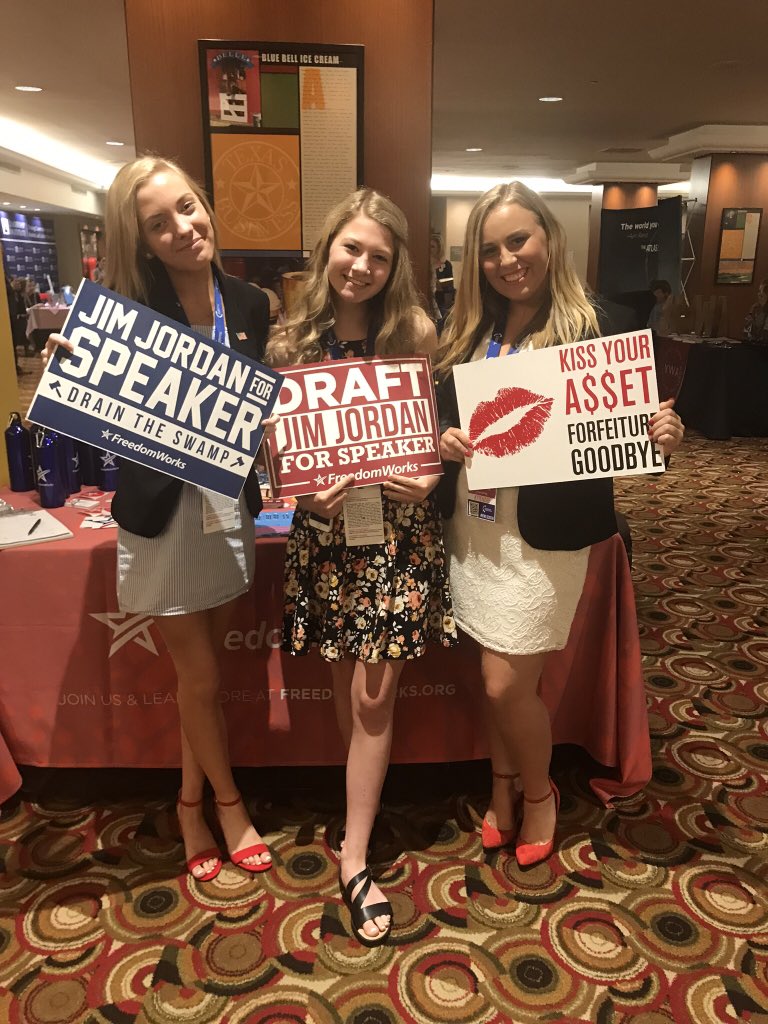 EmilyBStack's tweet photo. #speakjordan #DraftJordan #ampfw @Jim_Jordan @FreedomWorks https://t.co/WlCsog54Bg