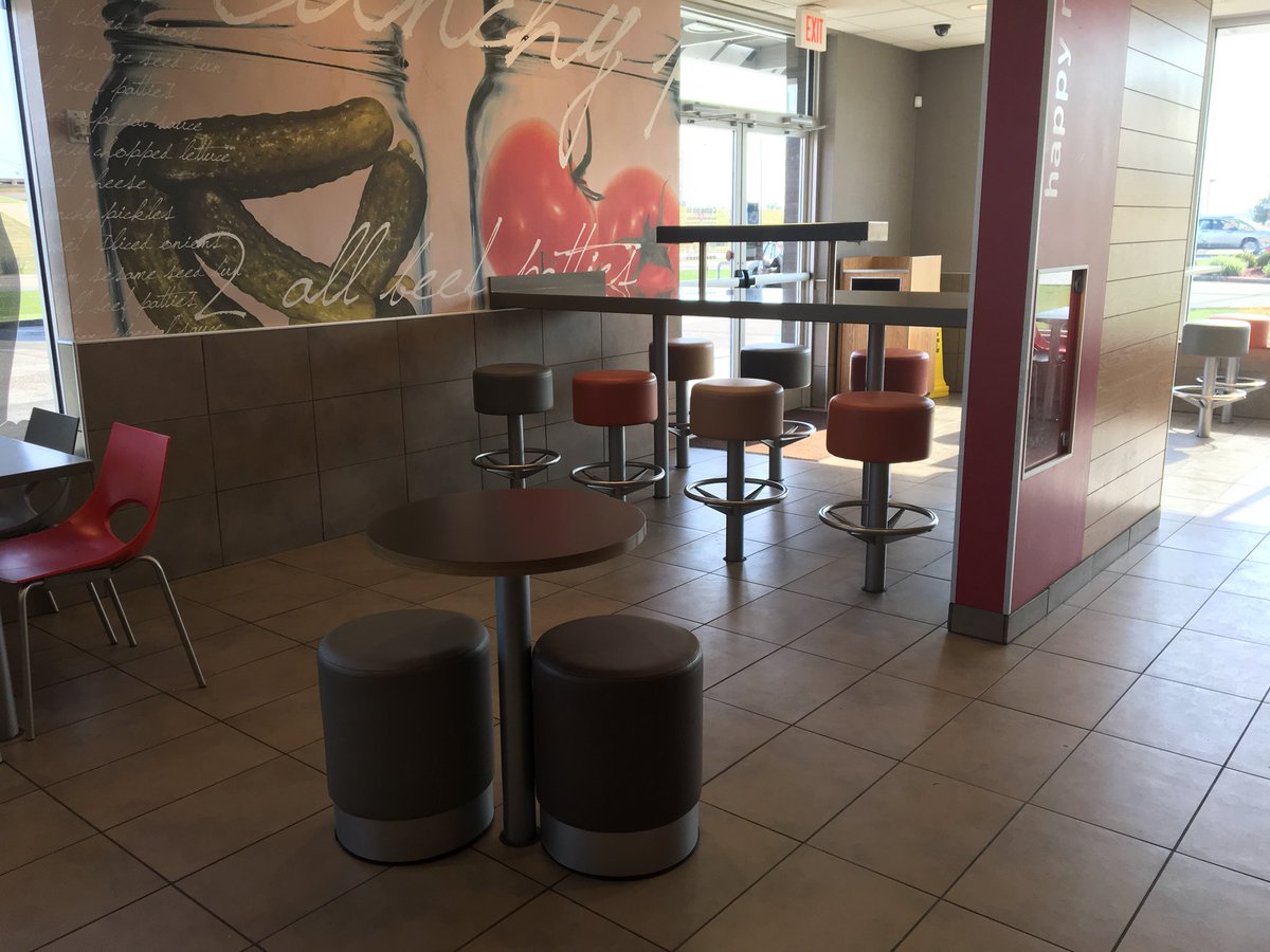 josephdipuma's tweet photo. Can somebody explain why this McDonalds is more flexible than most classrooms? Throw in some digital displays, writable surfaces and a driven teacher and this place would support PBL perfectly. https://t.co/JMx5UQELea