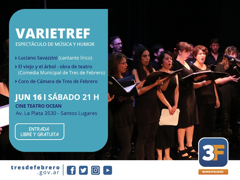 Municipalidad3F's tweet photo. Un fin de semana junto a la #SelecciónArgentina, desde las 7.30 en el #CineTeatroParamount.
Además, la #BandaDeJazz3F estará en #Ciudadela, #Varietref en #SantosLugares y #Paramountango en #Caseros.
Mirá toda la #Agenda3F 👉: https://t.co/TCHCaxvOXU. https://t.co/ZiP7T0gHQB