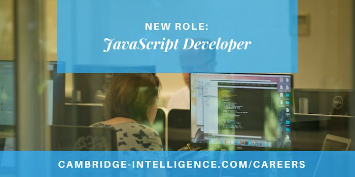 CambridgeIntel's tweet image. We&apos;re on the hunt for #JavaScript developers to join our growing team! If you enjoy designing and coding, and working on intuitive visual design and interfaces, this role could be for you buff.ly/2IClxKu #JobsUK #CambridgeJobs
