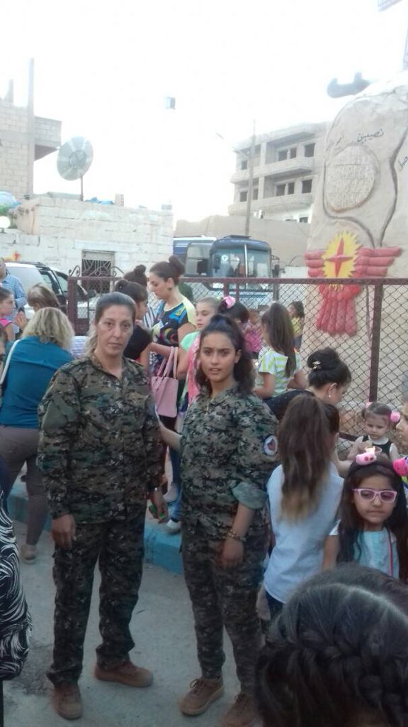 HSNB_'s tweet photo. Today 15 th June #HSNB and #SUTORO women participating in the #Sayfo #Syriac #Genocide Remembrance and Martyrs Day in #HSIJA #HASSAKE #SYRIA. https://t.co/X81IwBpzSB