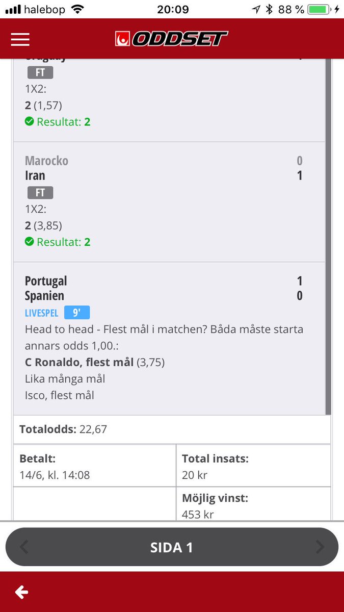 FilppuZorroDIF's tweet photo. Så Jobbar man in snabba Cash men nu hoppss vi på X2 och Isco Mållös tack 4 AV 4 Då på VM tipset #Vmtipset @chkvi @JohnsonBjorn @pinthorp Gubbar älska fotboll https://t.co/Il09uH9eeG