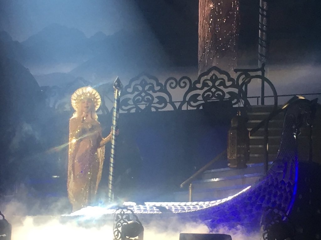  4 weeks ago, Cher, Vegas. Dressed as the Virgin Mary on a gondola....happy birthday 
