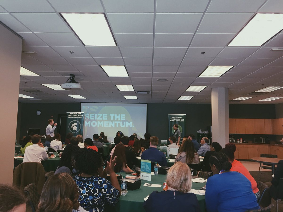 MSUInnovateGov's tweet photo. so happy to have been able to attend today’s @MPLPMSU forum with a panel on early childhood education in the city of Detroit. thank you to the @MSU_DetCenter for hosting! https://t.co/vwGqRFArJS